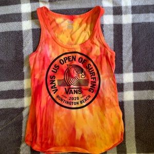 Hand Tie-dyed Vans Tank